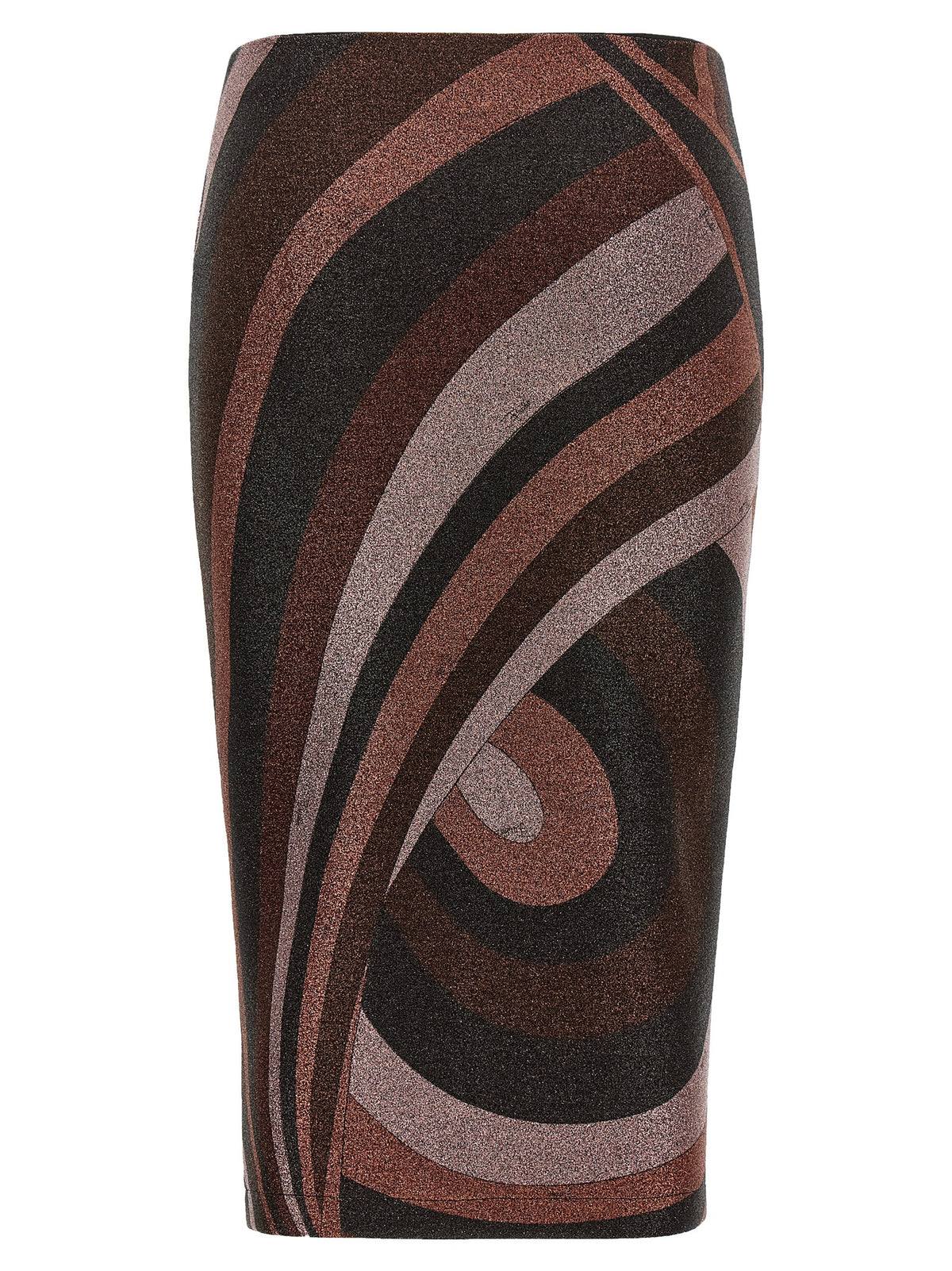 Bordeaux Polyamide Midi Skirt