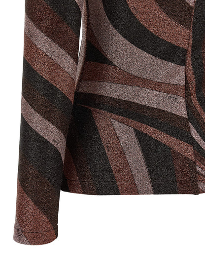 Bordeaux Polyamide Cardigan
