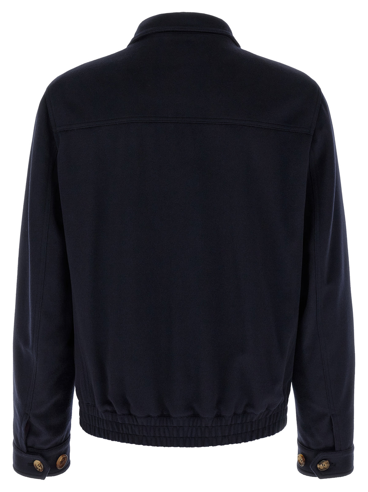 Blue Virgin Wool Bomber