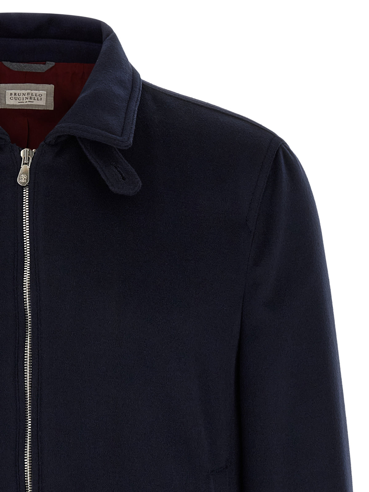 Blue Virgin Wool Bomber