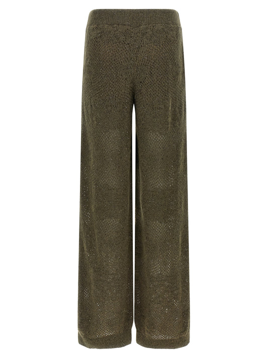 Bicolor Nylon Casual Pants