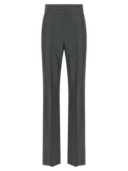 Gray Virgin Wool Dress Pants
