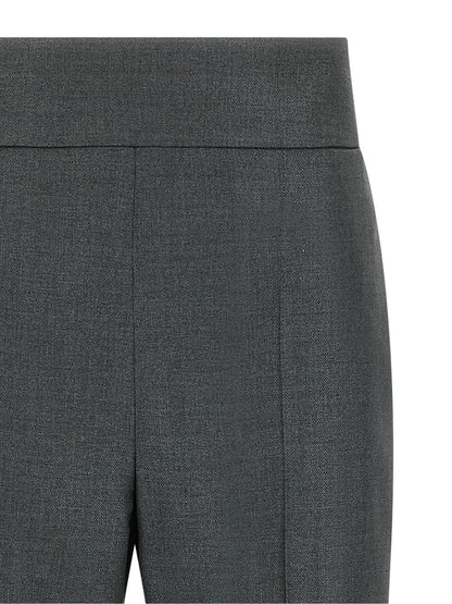 Gray Virgin Wool Dress Pants