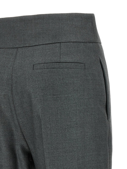 Gray Virgin Wool Dress Pants