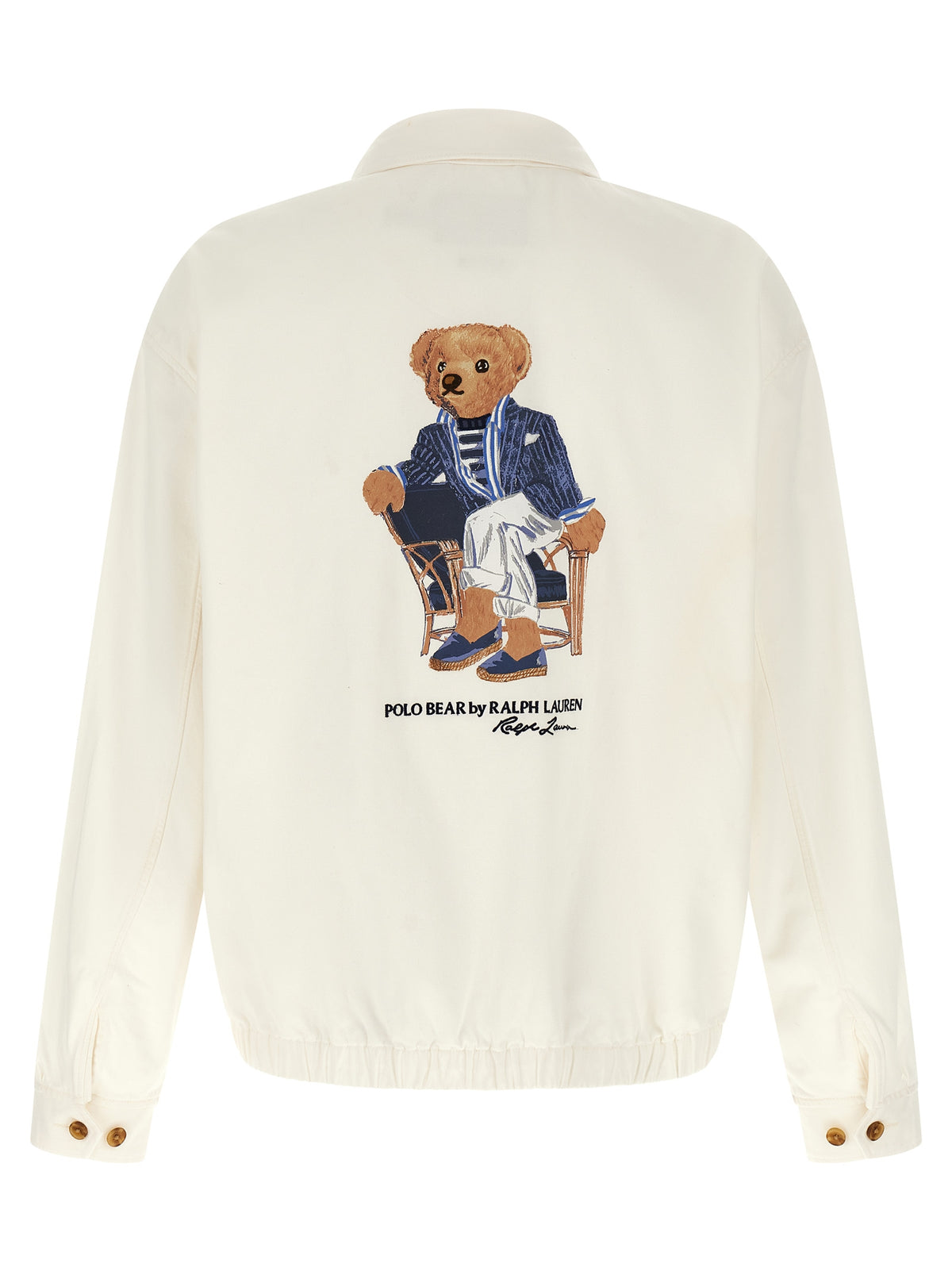 White Cotton Full-Length Jacket