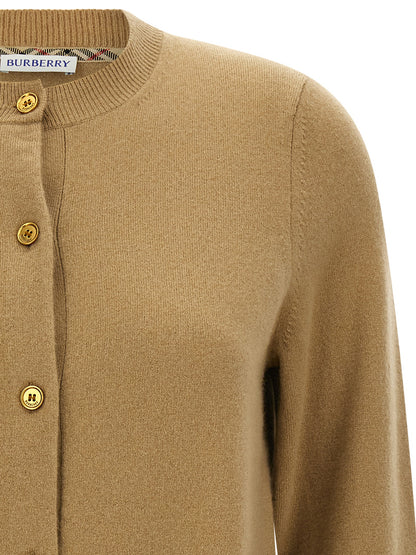 Beige Cashmere Cardigan