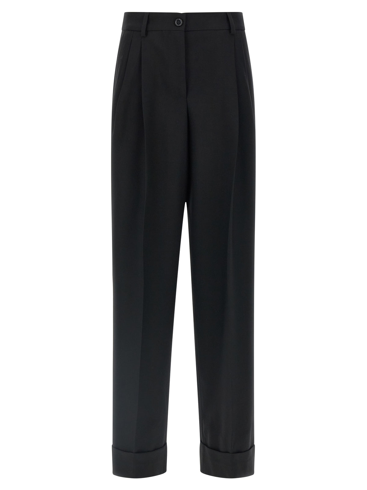 Black Virgin Wool Dress Pants