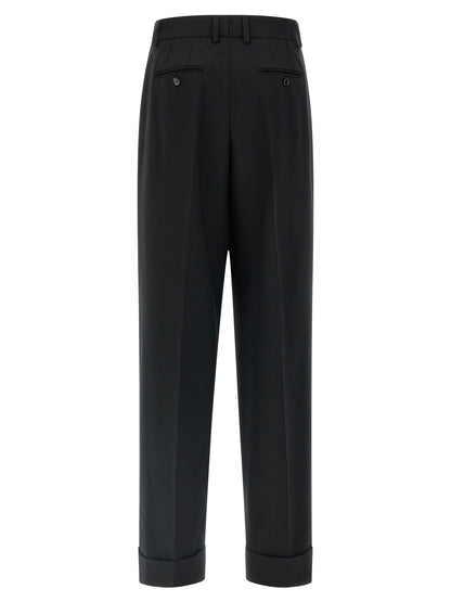 Black Virgin Wool Dress Pants