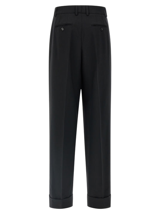 Black Virgin Wool Dress Pants