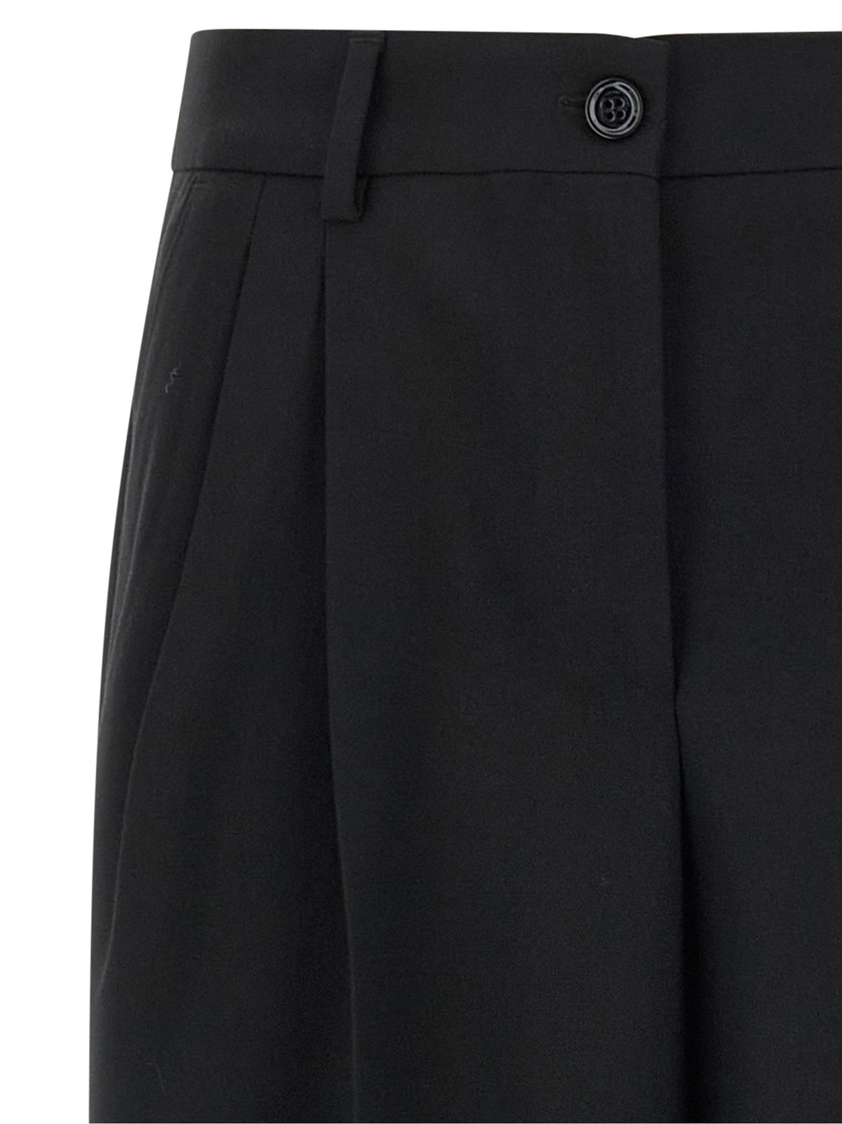 Black Virgin Wool Dress Pants