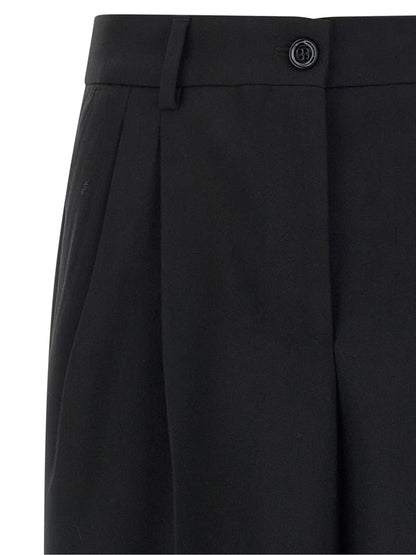 Black Virgin Wool Dress Pants