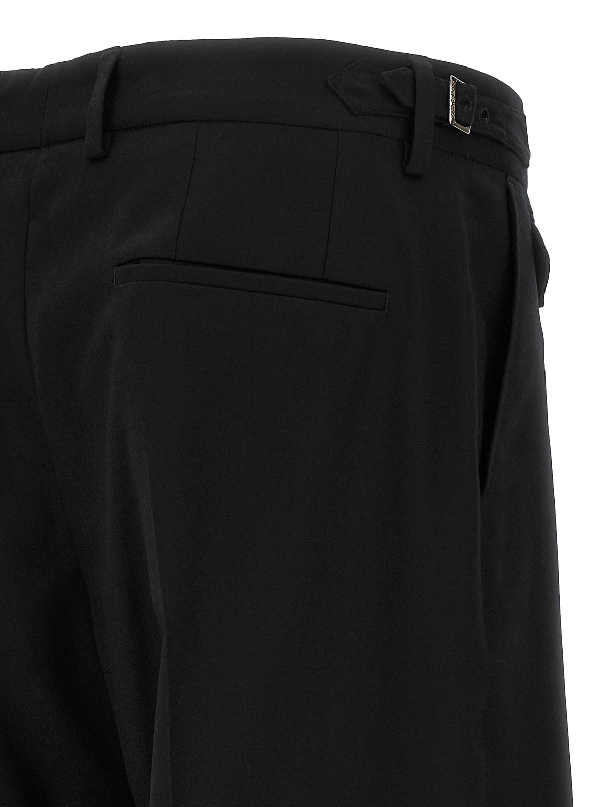 Black Virgin Wool Dress Pants