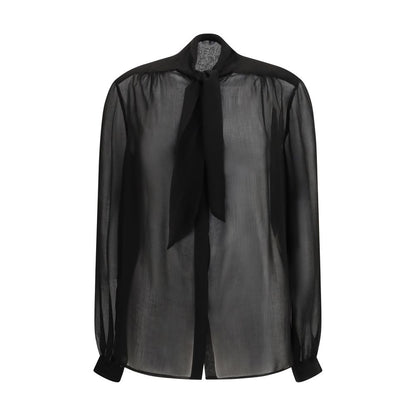 Black Viscose Blouse