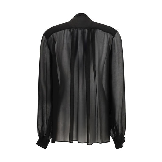 Black Viscose Blouse