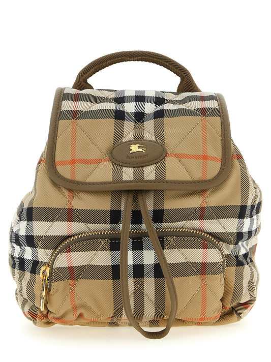 Beige Polyamide Backpack