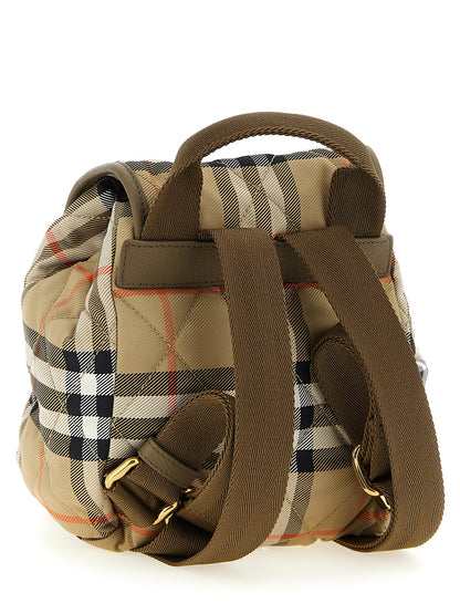 Beige Polyamide Backpack