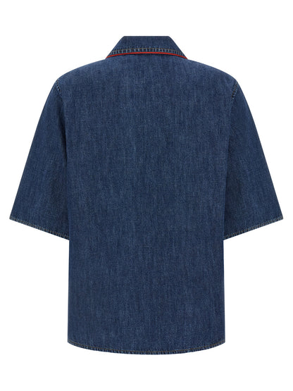 Blue Cotton Blouse