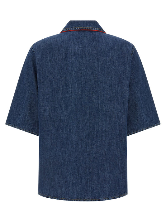 Blue Cotton Blouse