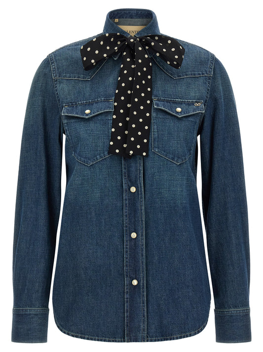 Blue Cotton Blouse
