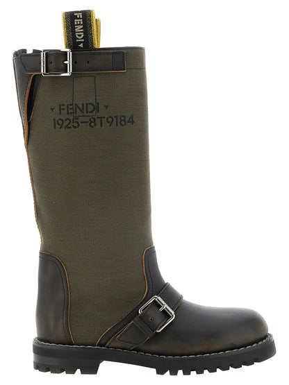 Bicolor Calfskin Over The Knee