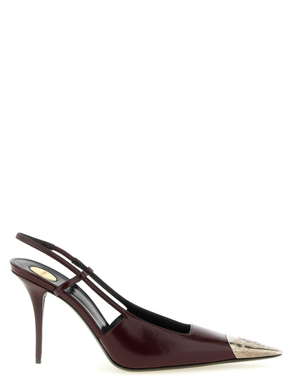 Bordeaux Lamb Leather High Heel Pumps