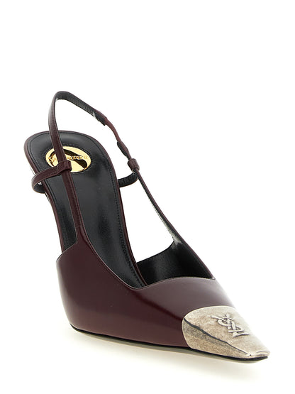 Bordeaux Lamb Leather High Heel Pumps