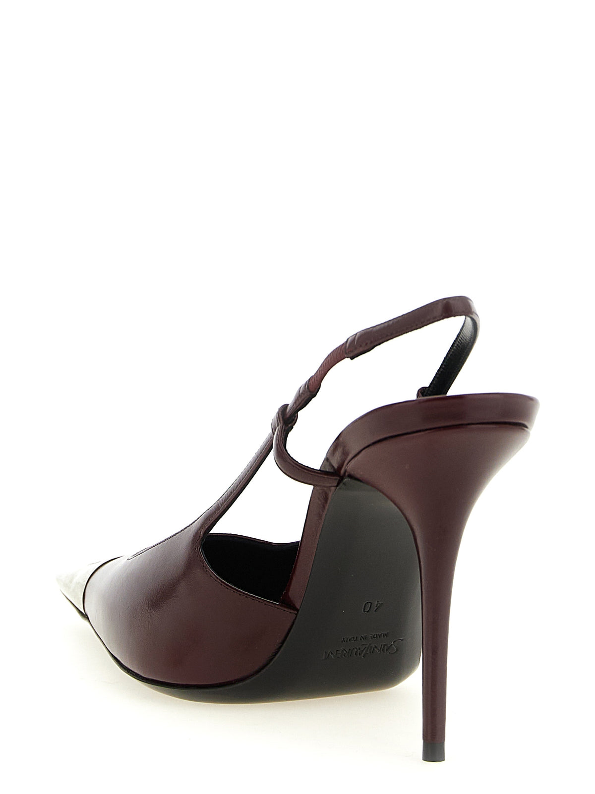 Bordeaux Lamb Leather High Heel Pumps