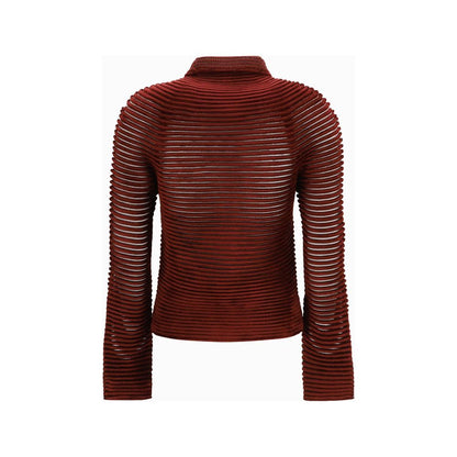 Bordeaux Viscose Cardigan