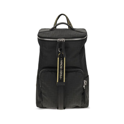 Black Polyester Backpack