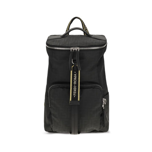 Black Polyester Backpack