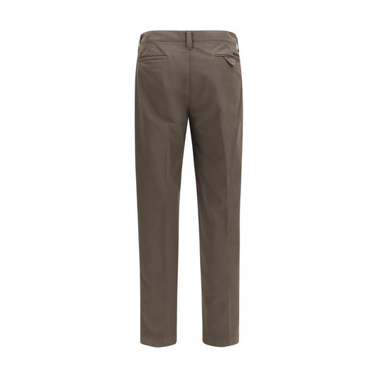 Brown Cotton Cargo Pants