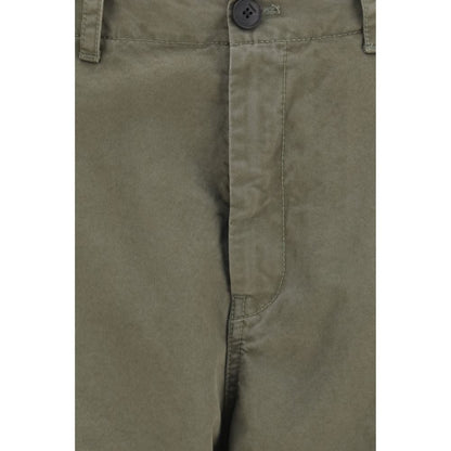 Bicolor Cotton Cargo Pants