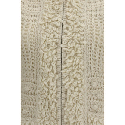 White Wool Oves Aries Sleeveless Jacket