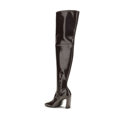 Brown Rayon Over The Knee