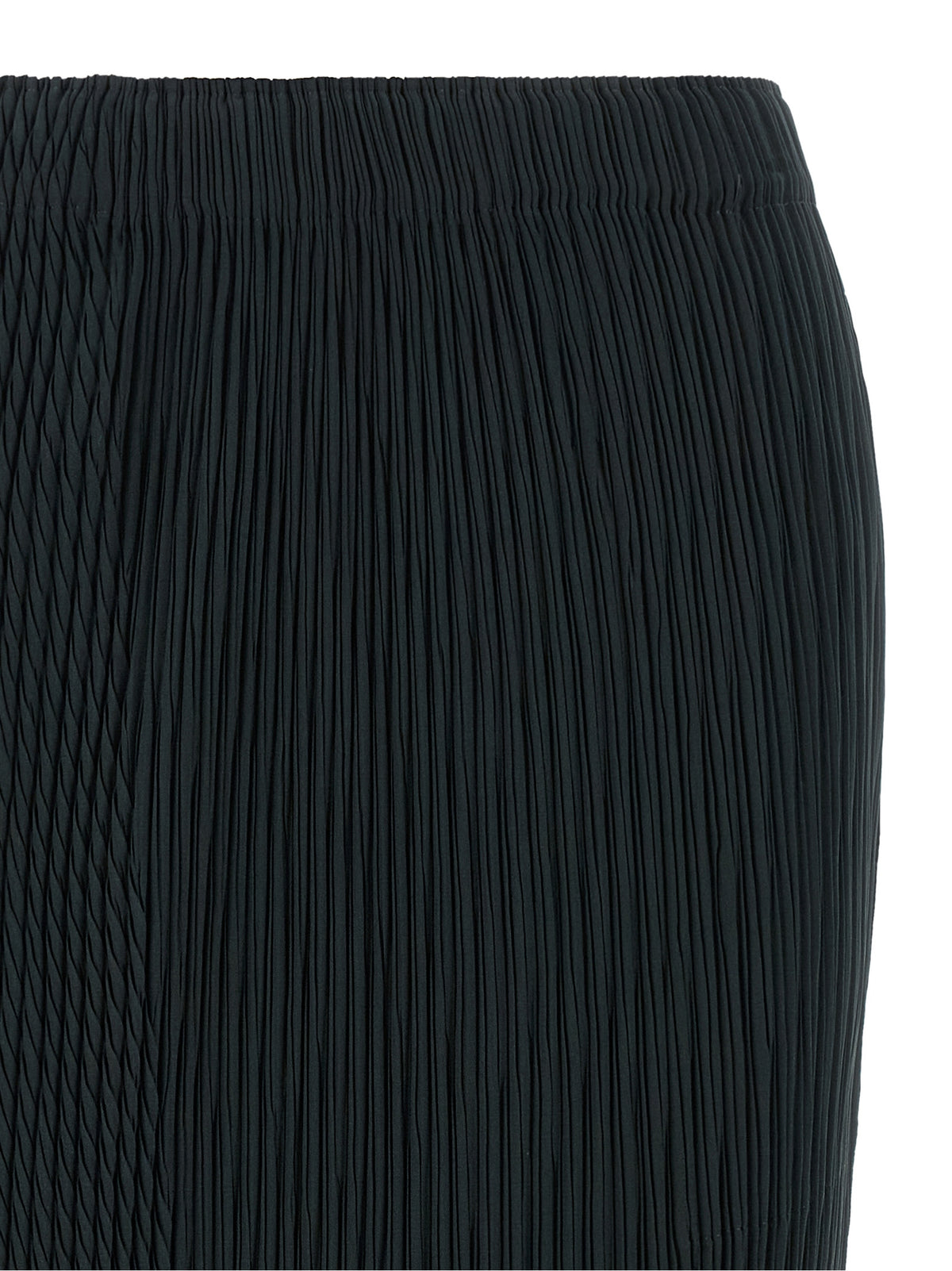 Blue  ‘Leaf Pleats’ Midi Skirt