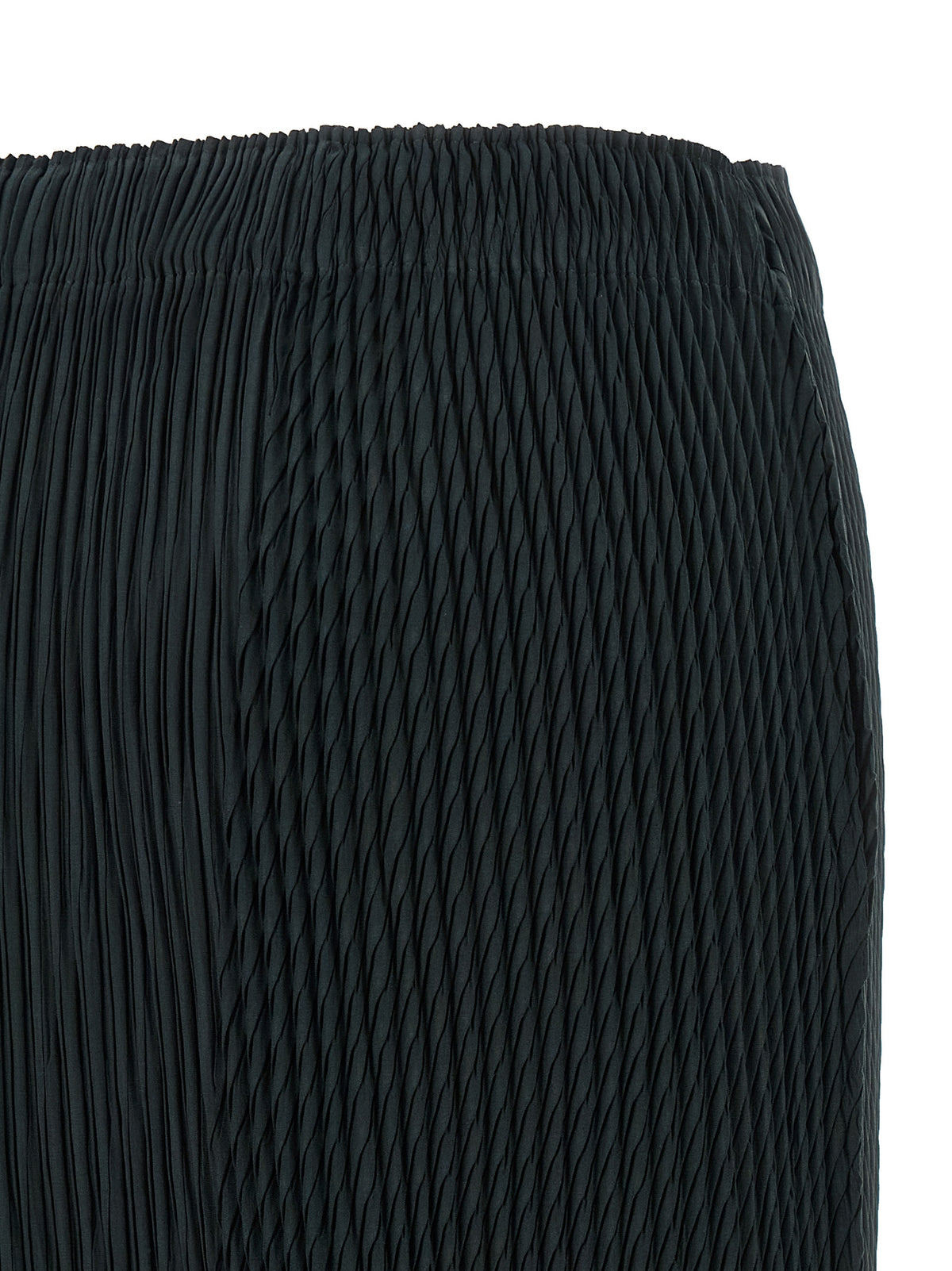 Blue  ‘Leaf Pleats’ Midi Skirt