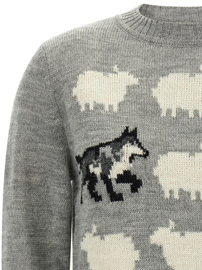 Gray Acetate Cardigan