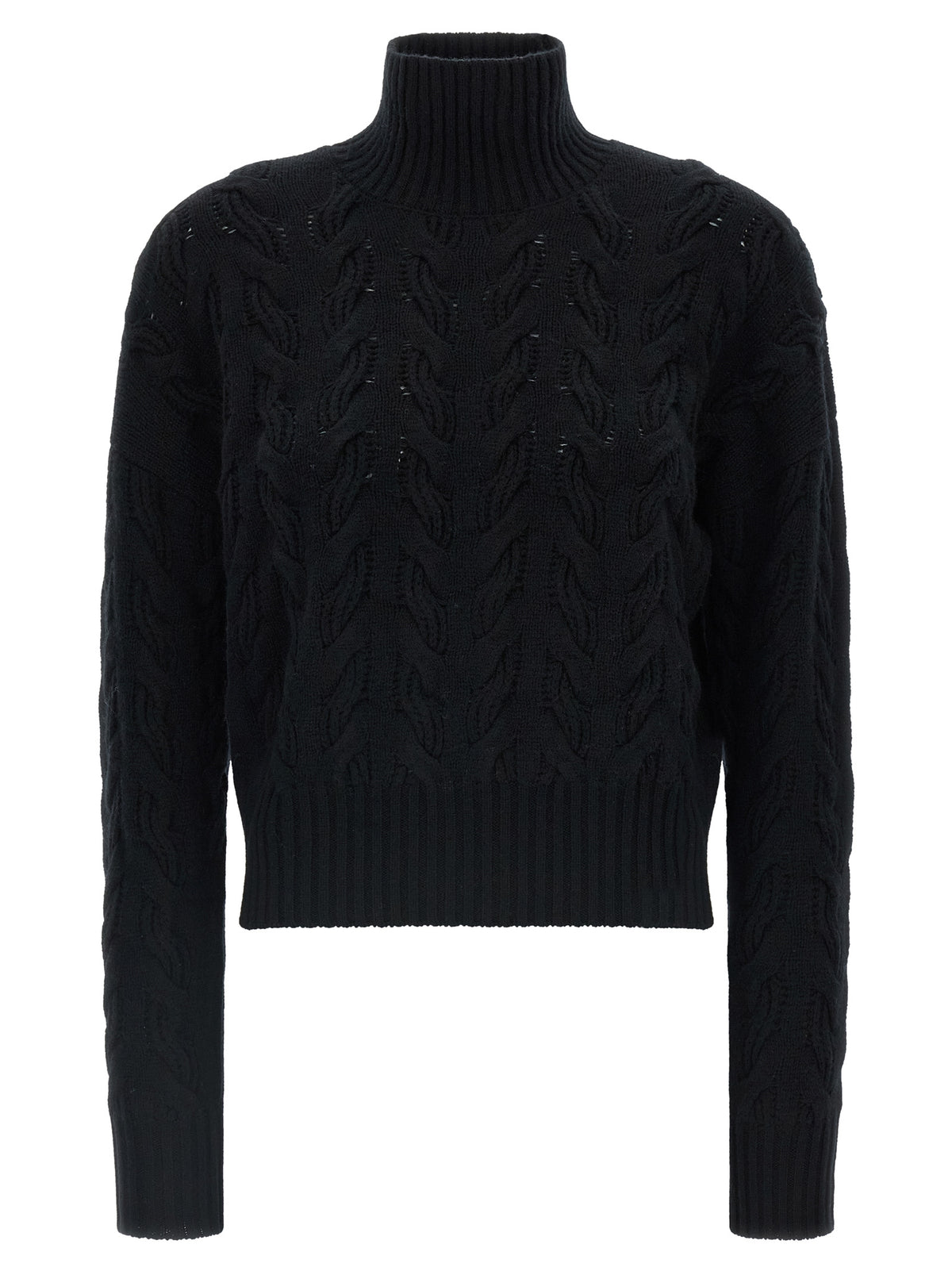 Black Wool Cardigan