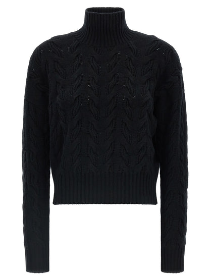 Black Wool Cardigan