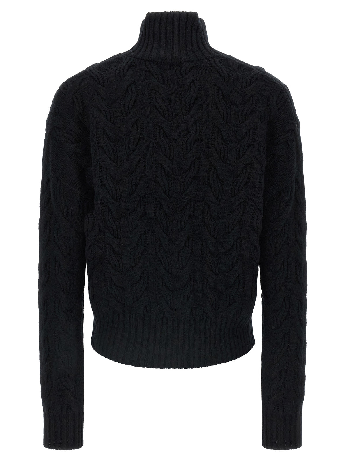 Black Wool Cardigan