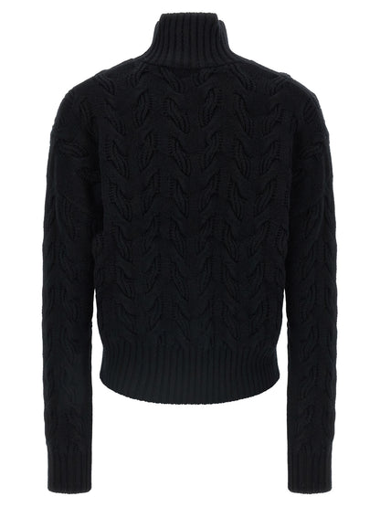 Black Wool Cardigan