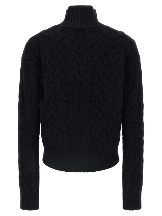 Black Wool Cardigan
