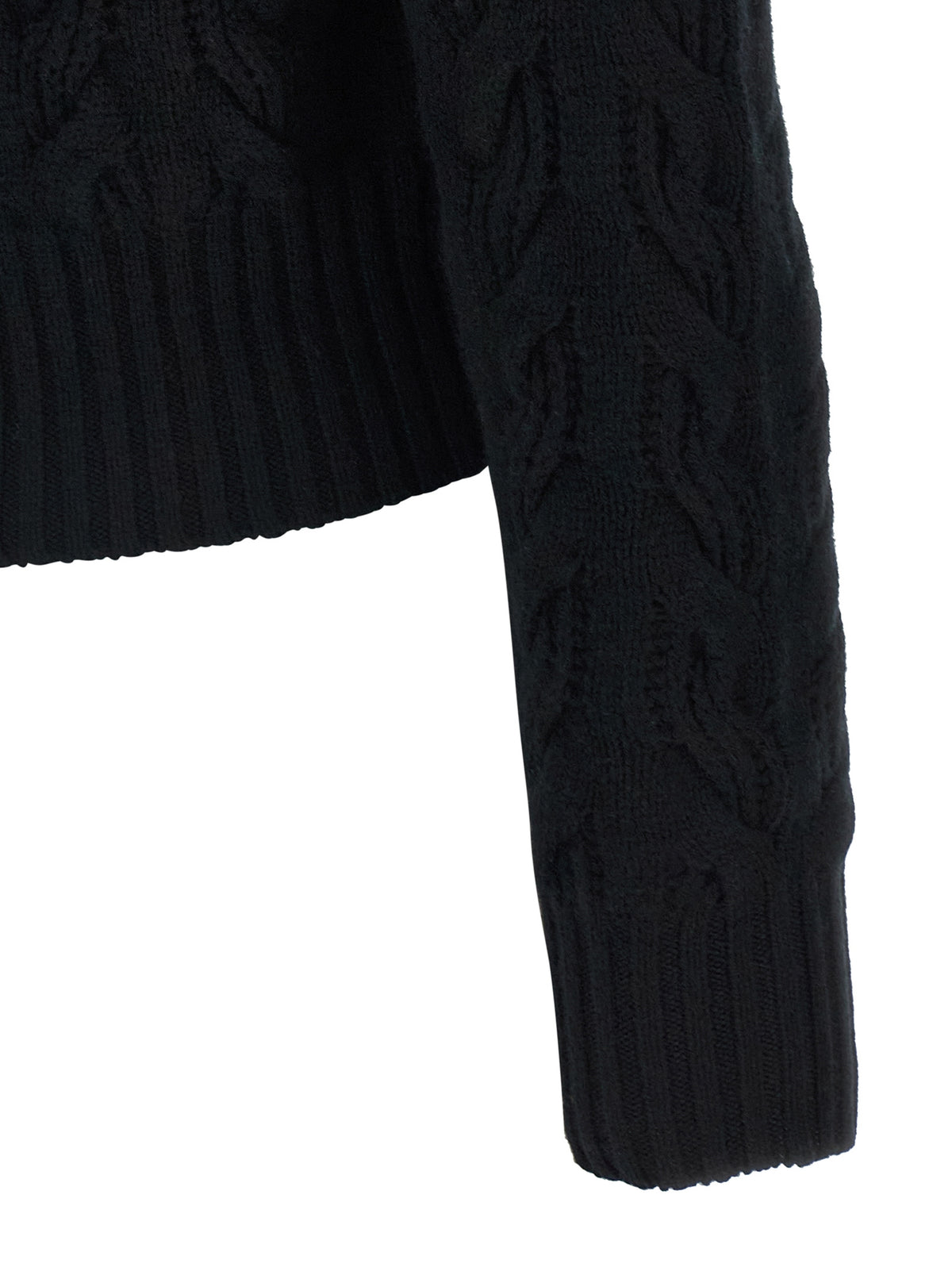 Black Wool Cardigan