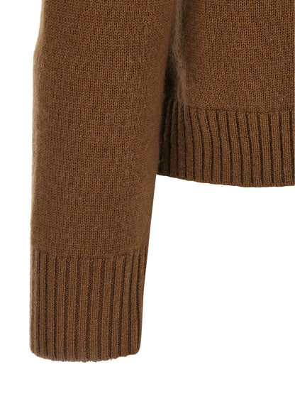 Brown Wool Cardigan