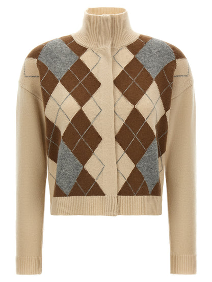 Beige Wool Cardigan