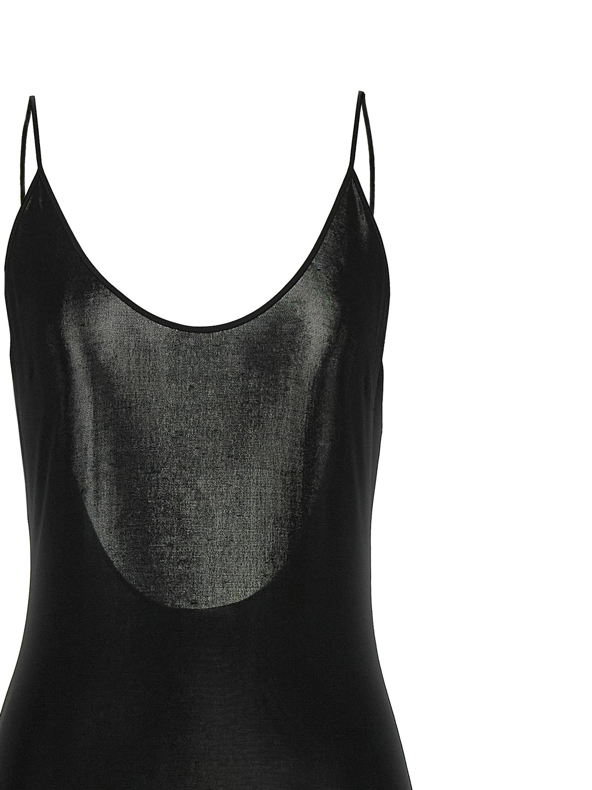 Black Viscose Long Dress