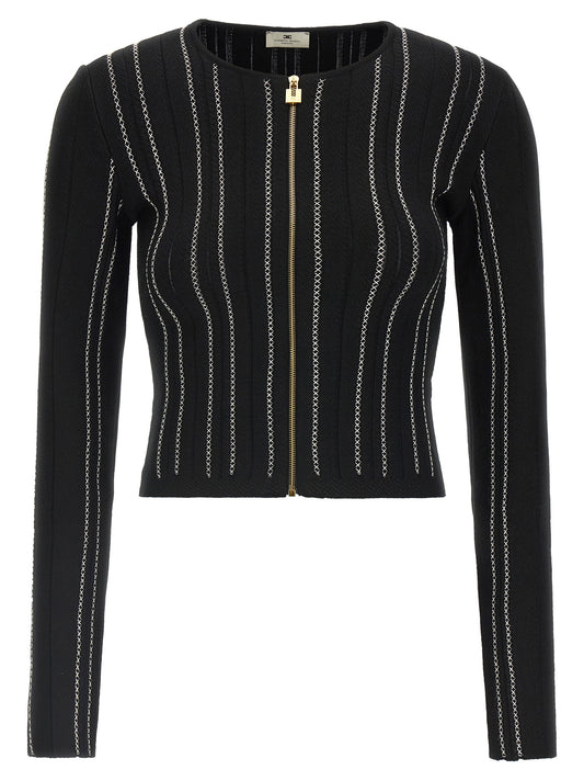 Black Viscose Cardigan