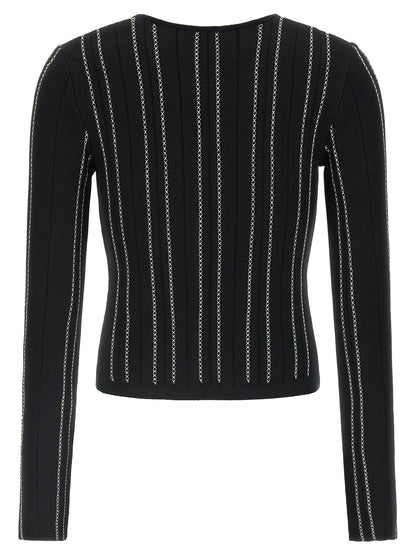 Black Viscose Cardigan