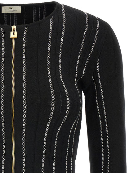 Black Viscose Cardigan