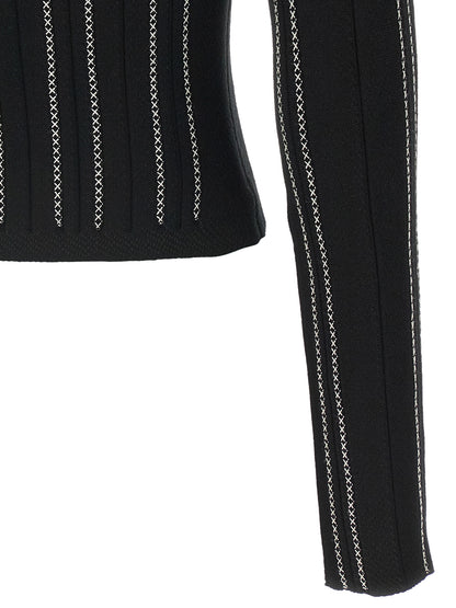 Black Viscose Cardigan